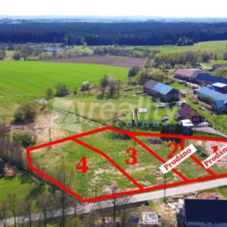 Prodej stavební parcely 1425 m&sup2; Lhotka