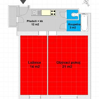 Prodej bytu 2+kk 52 m² Praha, Na Pankráci