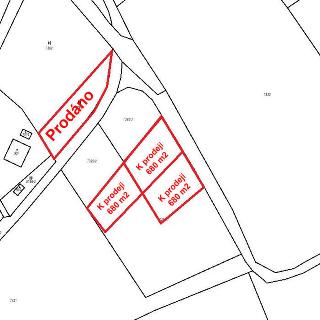 Prodej stavební parcely 680 m² Opatov