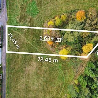 Prodej stavební parcely 1689 m&sup2; Květná