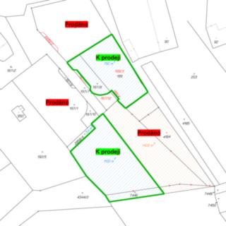 Prodej stavební parcely 782 m² Opatov