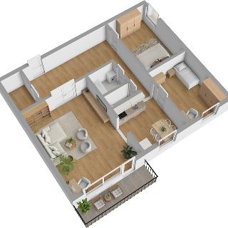 Prodej bytu 3+1 68 m² Olomouc, Werichova