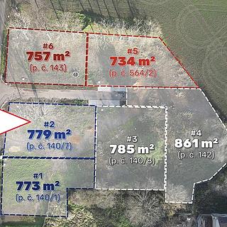 Prodej stavební parcely 779 m&sup2; Lišnice