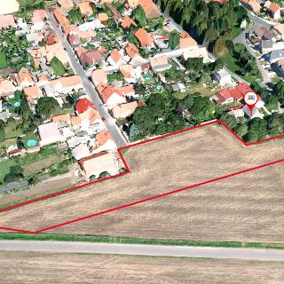 Prodej stavební parcely 3 679 m² Veltěže