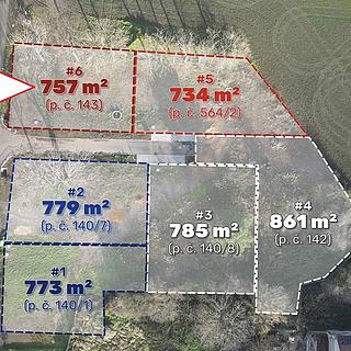 Prodej stavební parcely 757 m&sup2; Lišnice