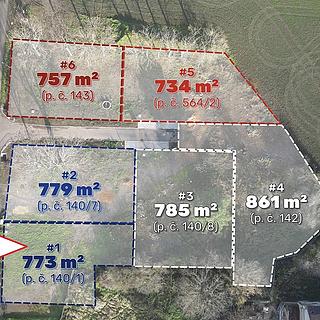 Prodej stavební parcely 773 m&sup2; Lišnice