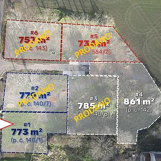 Prodej stavební parcely 773 m&sup2; Lišnice