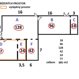 Pronájem výrobního objektu 385 m² Louny