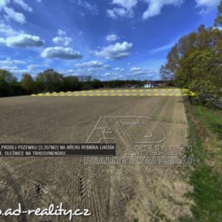 Prodej stavební parcely 3 207 m² Olešnice Lhotka