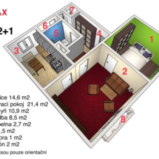 Prodej bytu 2+1 59 m² Turnov, Komenského