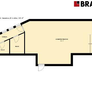 Pronájem obchodu 104 m² Brno, 