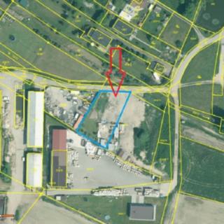 Pronájem komerčního pozemku 1200 m&sup2; Roudné