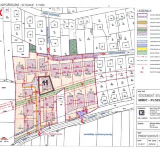 Prodej stavební parcely 822 m² Mšec