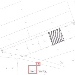 Prodej stavební parcely 656 m² Konice