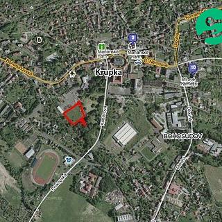 Prodej stavební parcely 655 m&sup2; Krupka