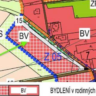 Prodej stavební parcely 1 133 m² Sazená