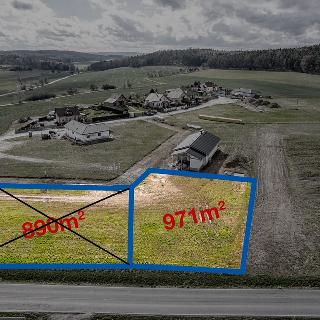 Prodej stavební parcely 971 m² Drhovy