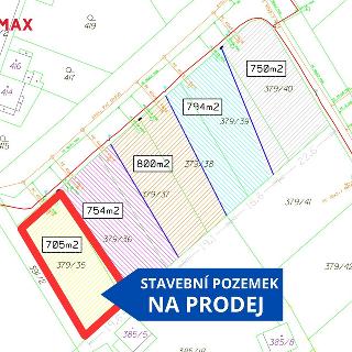 Prodej stavební parcely 705 m² Dubí