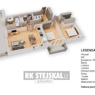 Prodej bytu 4+kk 174 m² České Budějovice, Na Zlaté stoce