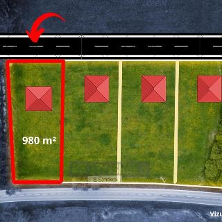 Prodej stavební parcely 980 m² Albrechtice nad Vltavou, 