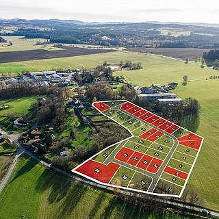 Prodej stavební parcely 600 m&sup2; Kaplice