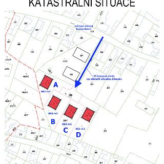 Prodej stavební parcely 883 m² Velký Borek