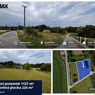 Prodej stavební parcely 1127 m&sup2; Horní Radouň