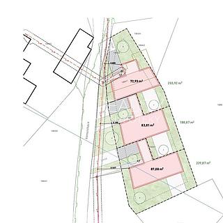 Prodej stavební parcely 647 m&sup2; Zádveřice-Raková