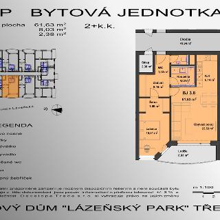 Prodej bytu 2+kk 61 m² Třeboň, Lázeňská