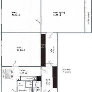 Prodej bytu 3+1 82 m² Tábor, Helsinská