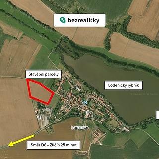 Prodej stavební parcely 803 m&sup2; Mšecké Žehrovice