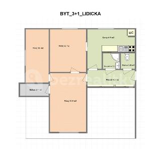 Prodej bytu 3+1 62 m² Břeclav, Lidická