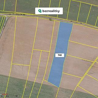 Prodej zemědělské půdy 9906 m&sup2; Brodce