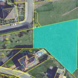 Prodej stavební parcely 1239 m² Otmíče