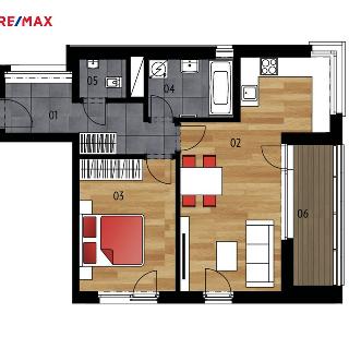 Pronájem bytu 2+kk 56 m² Praha, Kloudova