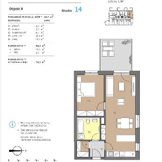 Prodej bytu 2+kk 55 m² Brno, Líšeňská