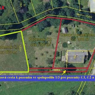 Prodej stavební parcely 970 m² Malá Morava, 