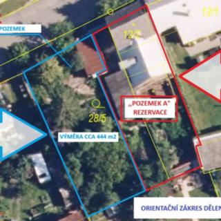 Prodej stavební parcely 444 m² Bystročice