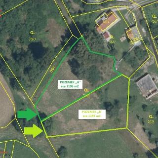 Prodej stavební parcely 1 195 m² Libina