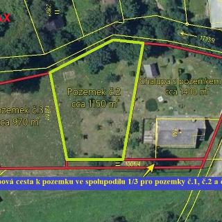 Prodej stavební parcely 1 250 m² Malá Morava