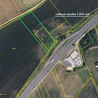 Prodej zemědělské půdy 7076 m&sup2; Bystročice