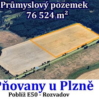 Prodej komerčního pozemku 76524 m&sup2; Pňovany