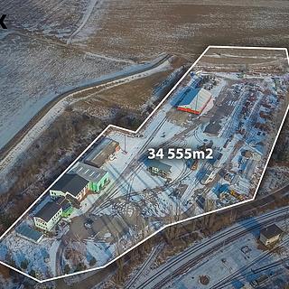 Prodej komerčního pozemku 34555 m&sup2; Okříšky