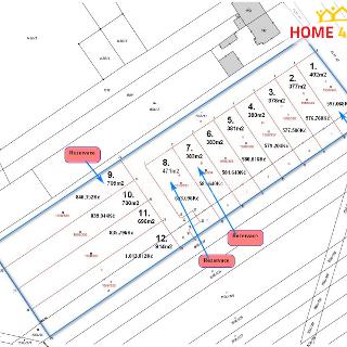 Prodej stavební parcely 383 m² Tlumačov, Dolní