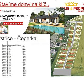 Prodej stavební parcely 800 m&sup2; Bystřice