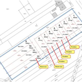 Prodej stavební parcely 700 m² Tlumačov, Dolní