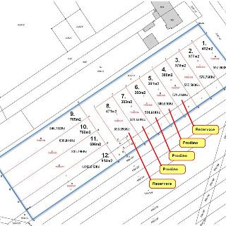 Prodej stavební parcely 378 m² Tlumačov, Dolní