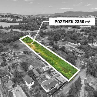 Prodej stavební parcely 2386 m² Teplice