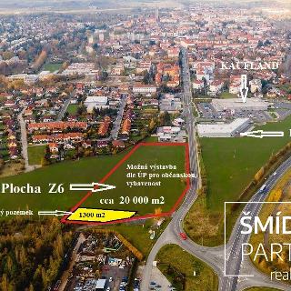 Prodej komerčního pozemku 1 300 m² Čáslav