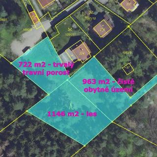 Prodej stavební parcely 2 831 m² Rabyně